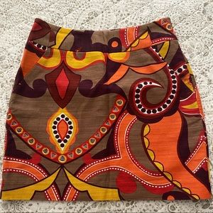 Beautifully bold mini skirt Sz 2